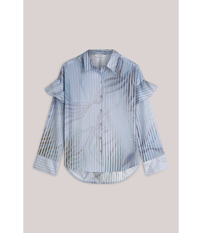 Summum Woman 2s3429-12367 Blouse striped flowers print