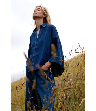 Summum Woman Kimonoblouse denim