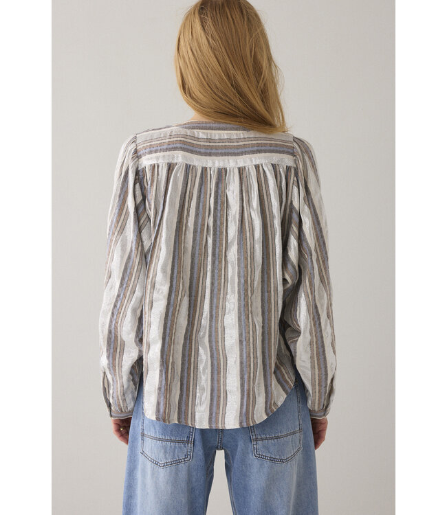 Summum Woman 2s3416-12422 Blouse Silver stripe