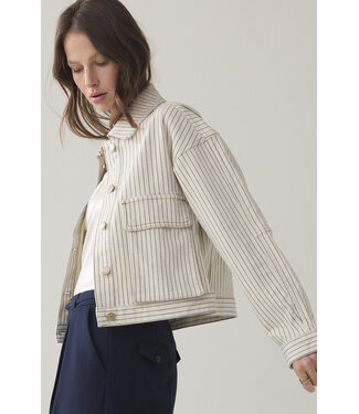 Summum Woman Denim jack stripe