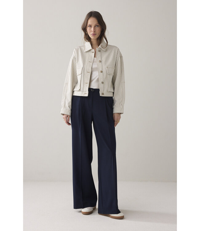 Summum Woman 1s1289-12403 Denim jack stripe