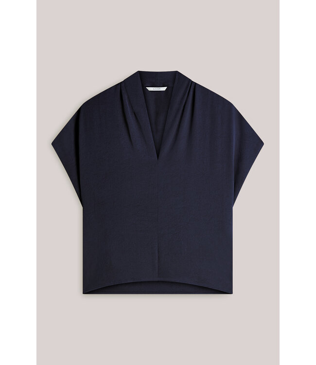 Summum Woman 2s3324-11817 V-hals top glanzend