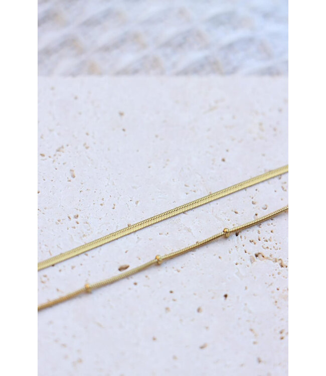 Label Kiki K.SA.108.1 Baby smooth snake bracelet