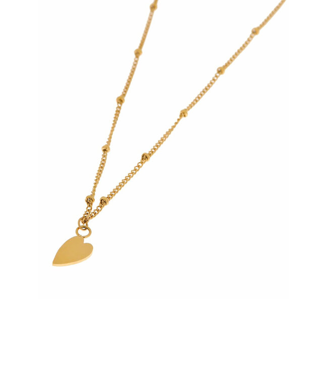 Label Kiki Heart necklace gold