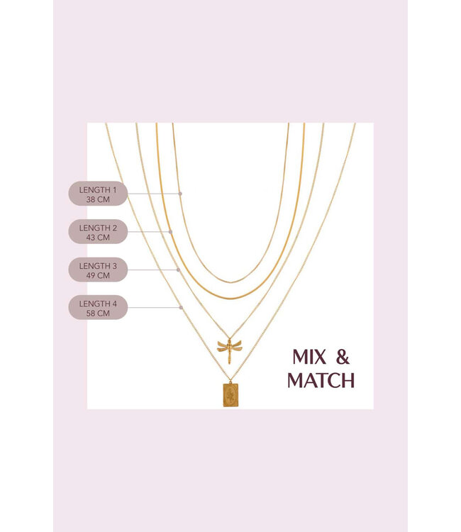 Label Kiki K.SK.64.1 Heart necklace gold