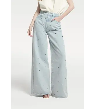 Homage Palazzo jeans with eyelets