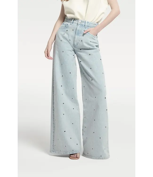 Homage Palazzo jeans with eyelets