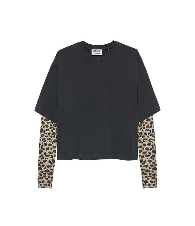 Catwalk Junkie 2601020400 Tshirt with mesh sleeves