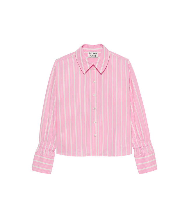 Catwalk Junkie 2601021604 Striped blouse with elastic cuff