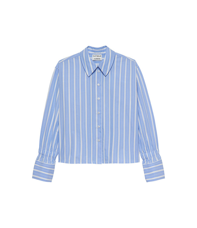 Catwalk Junkie 2601021604 Striped blouse with elastic cuff