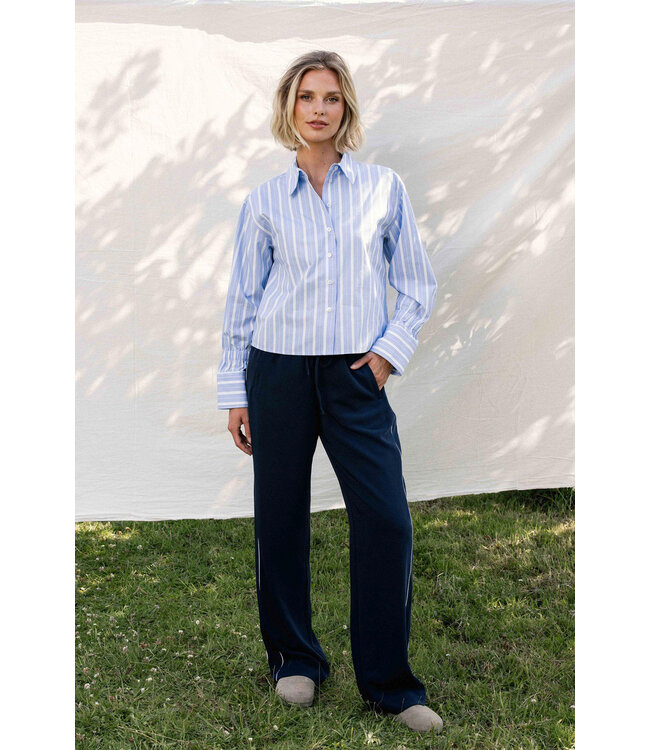 Catwalk Junkie 2601021604 Striped blouse with elastic cuff