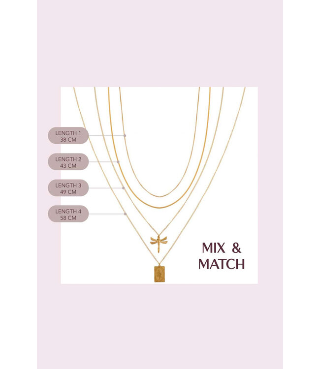 Label Kiki K.SK.148.1 Baby Shell necklace gold