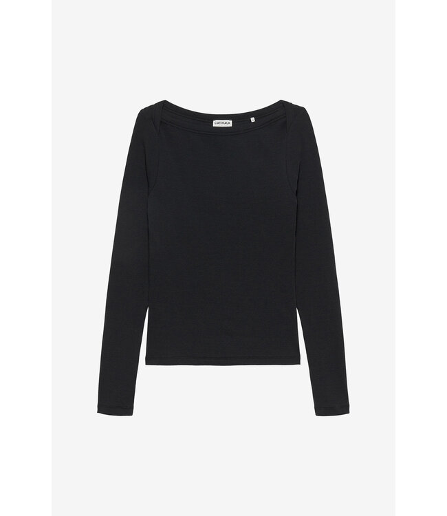 Catwalk Junkie 2504020406  Boatneck rib long sleeve