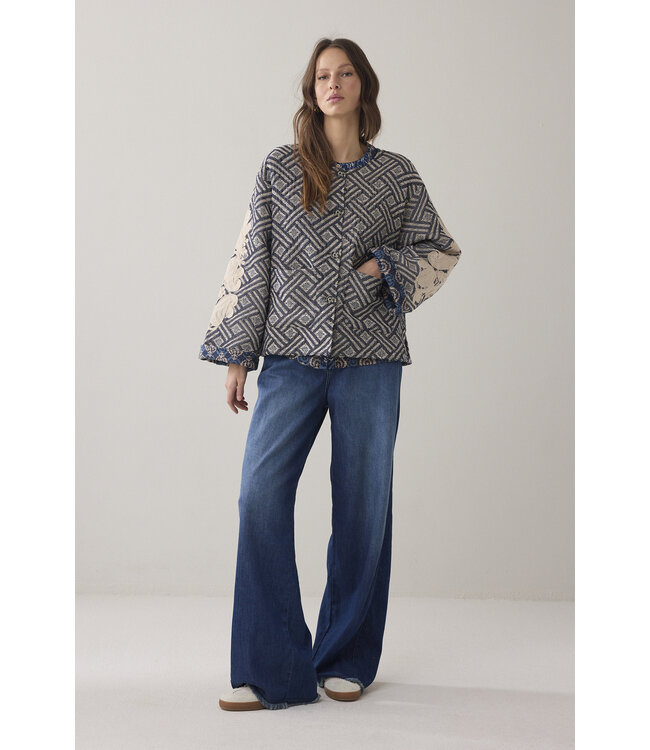 Summum Woman 1s1284-12411 Jacket jacquard reversible