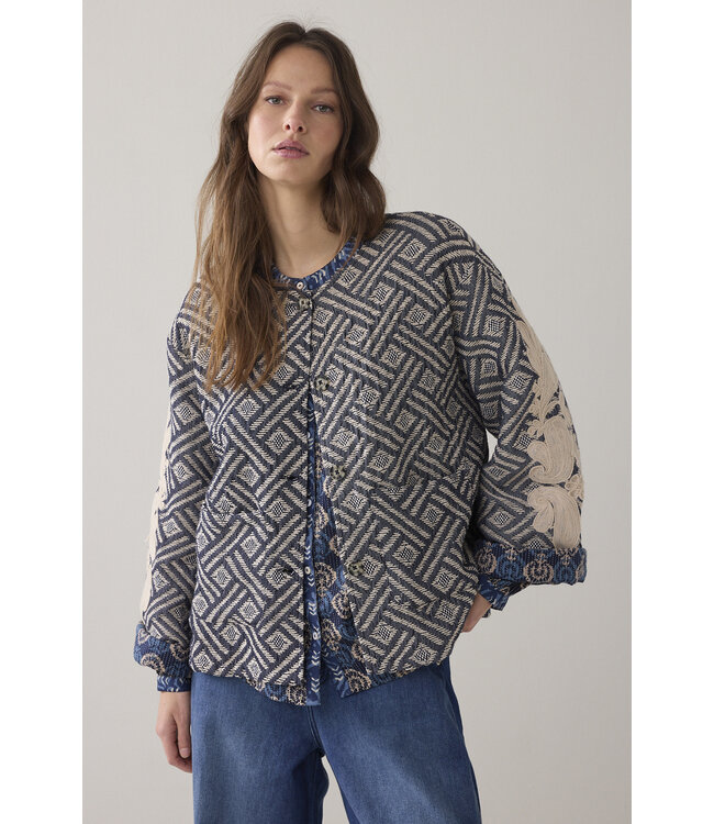 Summum Woman 1s1284-12411 Jacket jacquard reversible