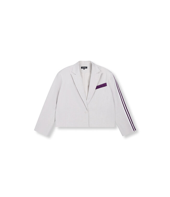 Refined Department R2602457891 ladies woven oversized cropped  blazer JACKIE