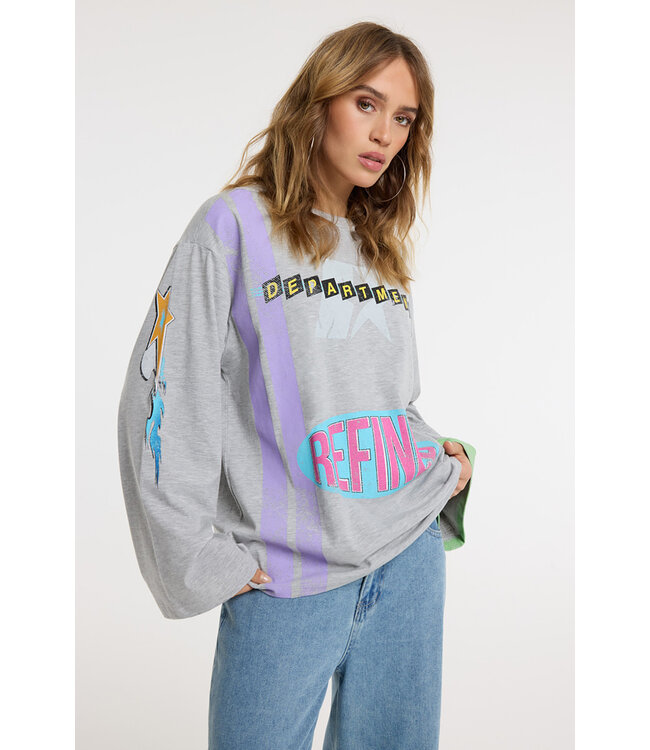 Refined Department R2602813922 ladies knitted oversized longsleeve  WINNIE