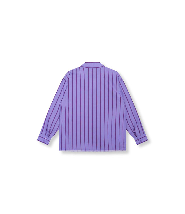 Refined Department R2602945926 ladies woven overzized stripe  blouse JAZZY