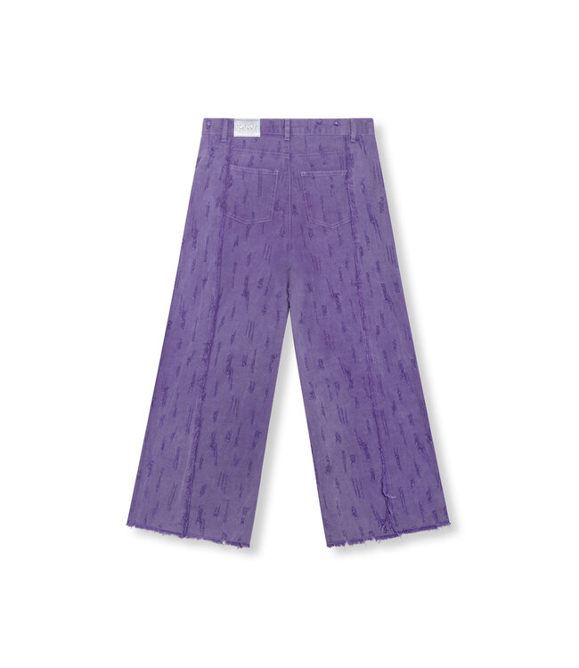 Refined Department R2602170894 ladies woven high waist damaged  denim pants DAIN