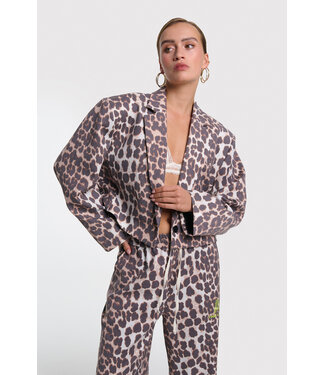 Alix the Label Animal cropped blazer