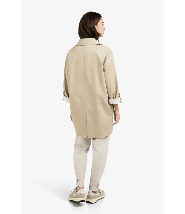 Yaya 02-001069-602 Oversized jas van katoen