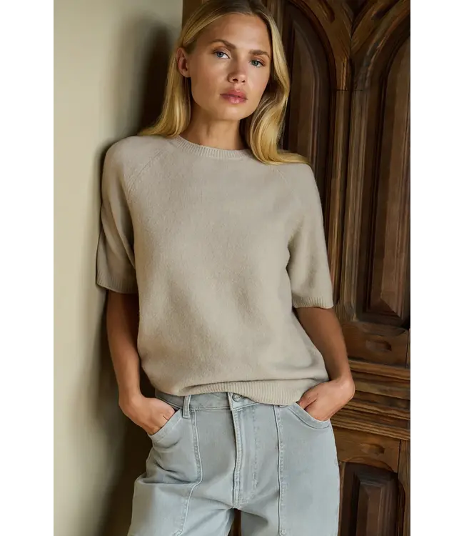 Yaya 01-000458-602 Zachte trui met korte mouwen