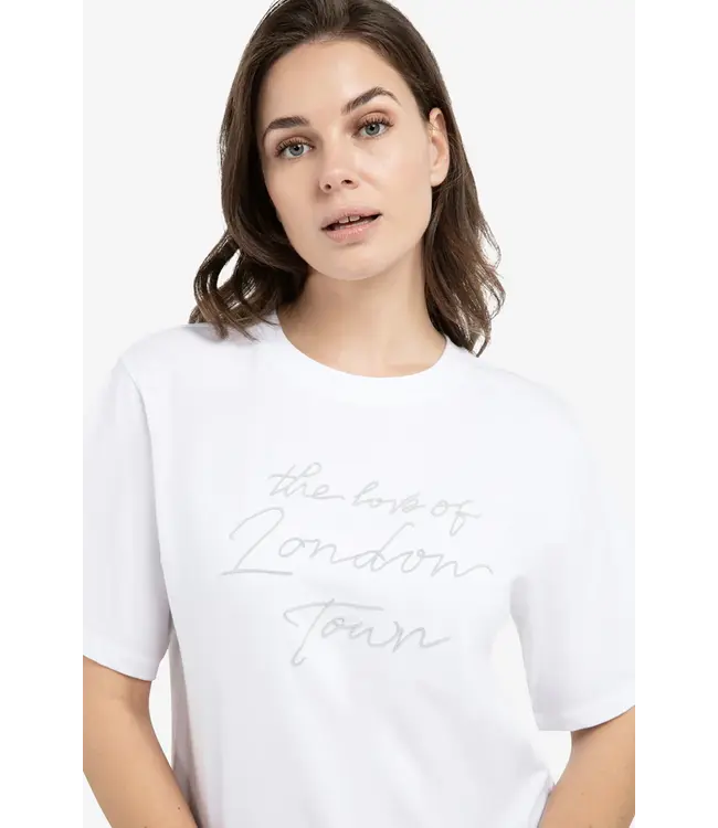 Yaya 01-719081-602 00084-shirt met flockprint