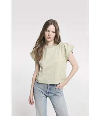 Homage Top With Wide Shoulders