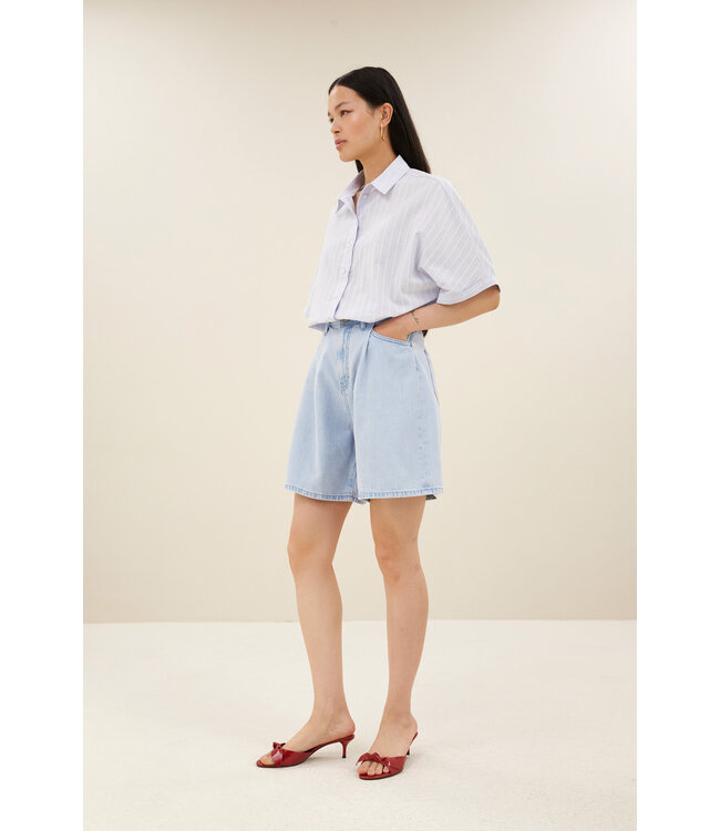 BY-BAR AMSTERDAM 26218508 elisa denim shorts