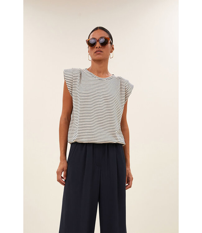 BY-BAR AMSTERDAM nilou small stripe top