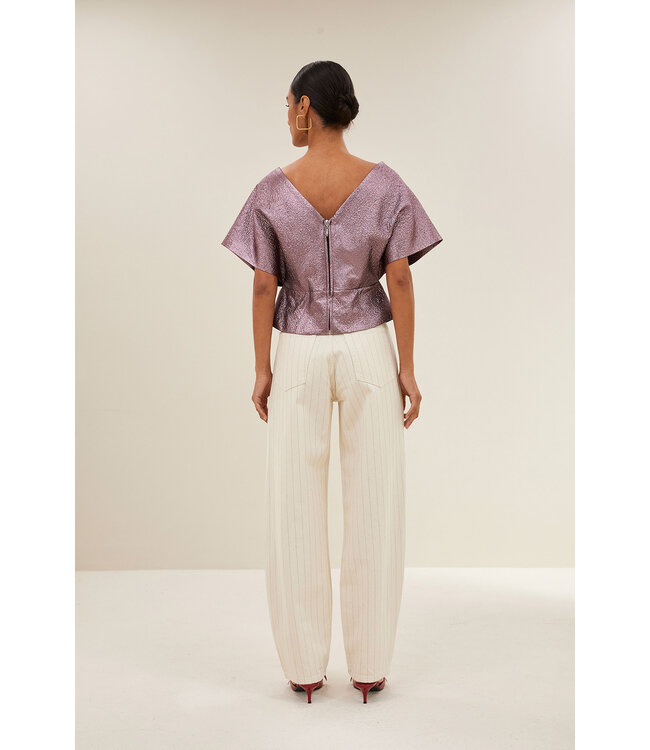 BY-BAR AMSTERDAM 26211010 simone metallic top