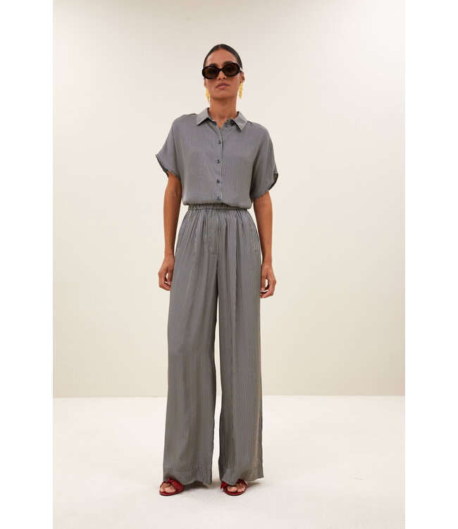 BY-BAR AMSTERDAM benji silky stripe pants