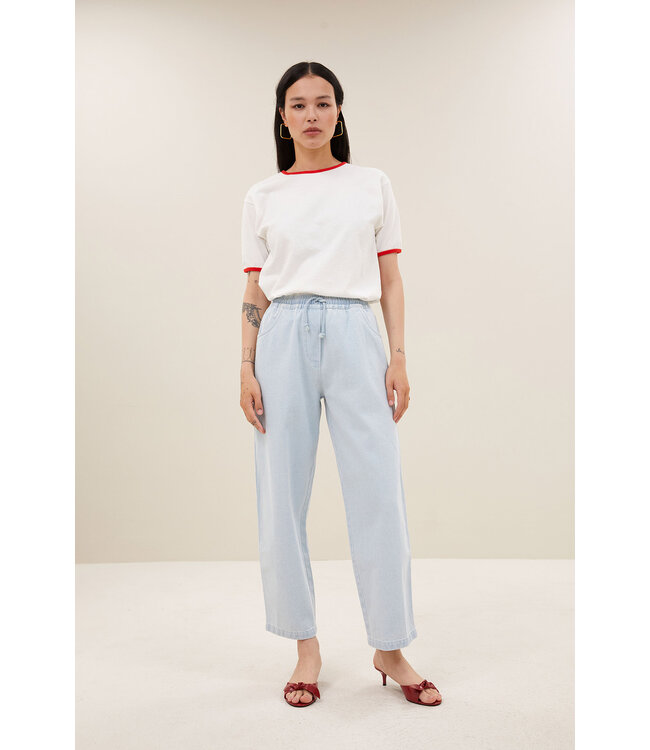 BY-BAR AMSTERDAM 26218025 sol bleached denim pants