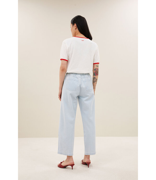 BY-BAR AMSTERDAM 26218025 sol bleached denim pants