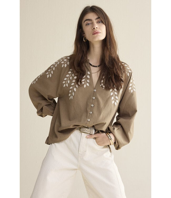 Summum Woman Blouse Cotton branches