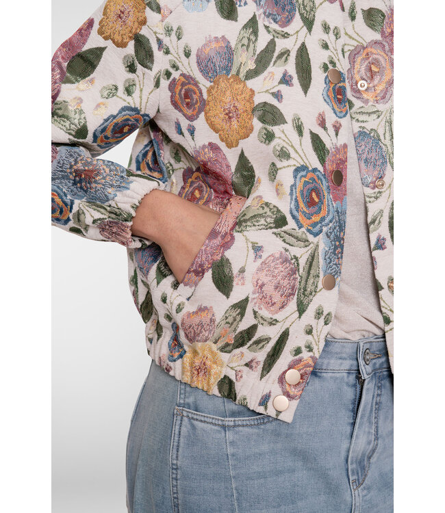 Geisha 65090-26 Bomber jacket leaves