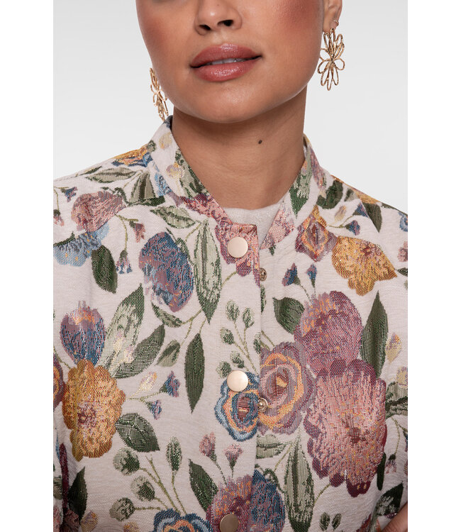 Geisha 65090-26 Bomber jacket leaves