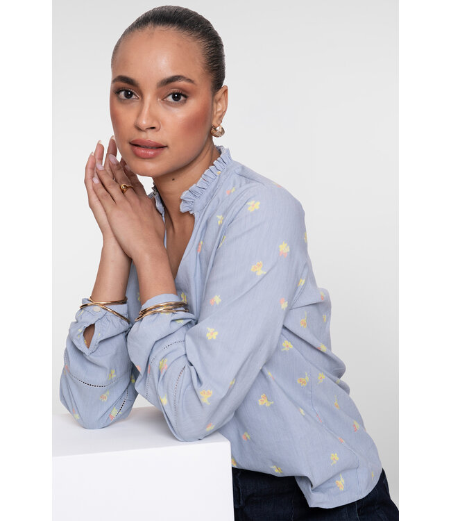 Geisha 63243-20  top lemon print