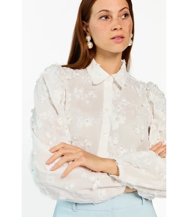 Aaiko Lien beads blouse