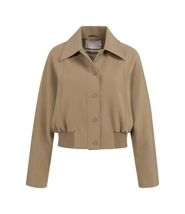 Yaya 01-511046-602 Kort jasje met ribboord