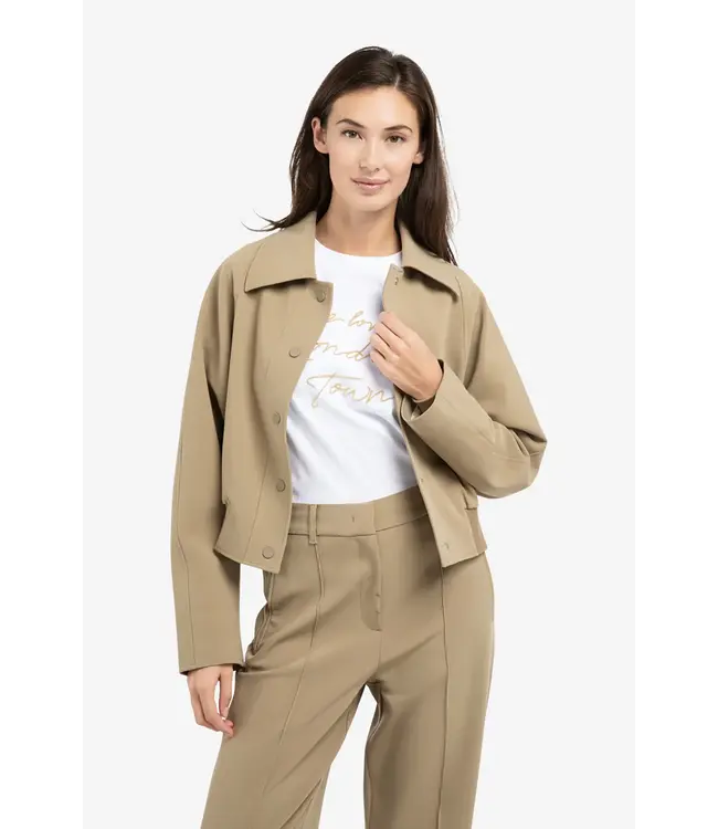 Yaya 01-511046-602 Kort jasje met ribboord