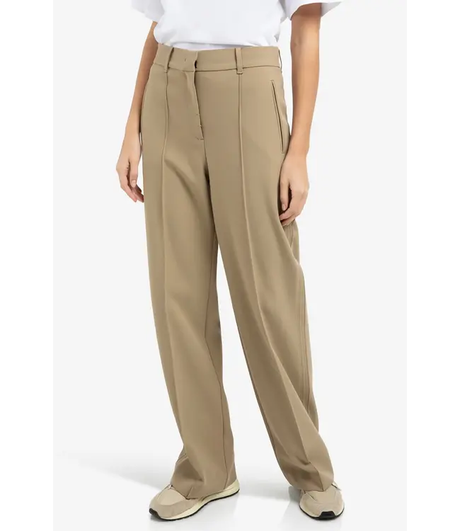 Yaya Geweven broek met stiksels