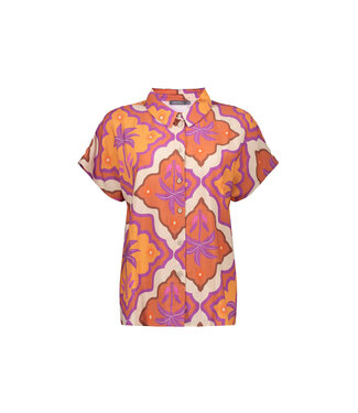 Geisha Blouse mango/purple