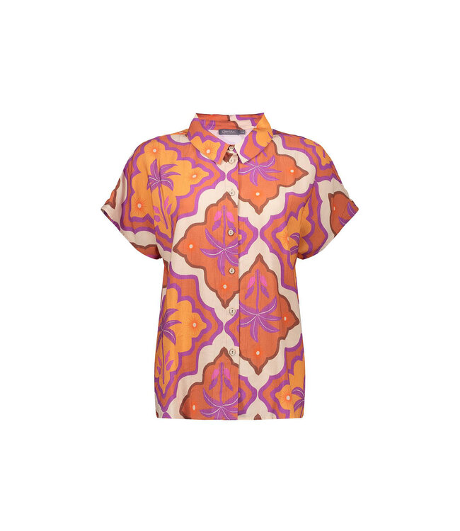 Geisha Blouse mango/purple