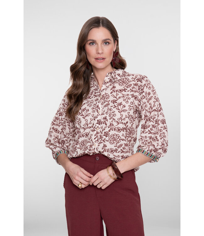 Geisha 63191-20 Blouse met bloemetjespatroon