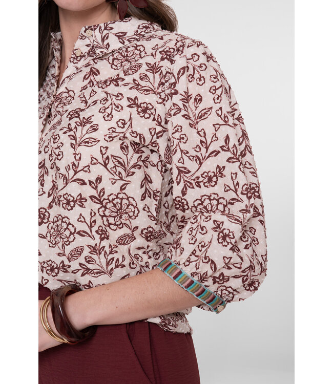Geisha 63191-20 Blouse met bloemetjespatroon