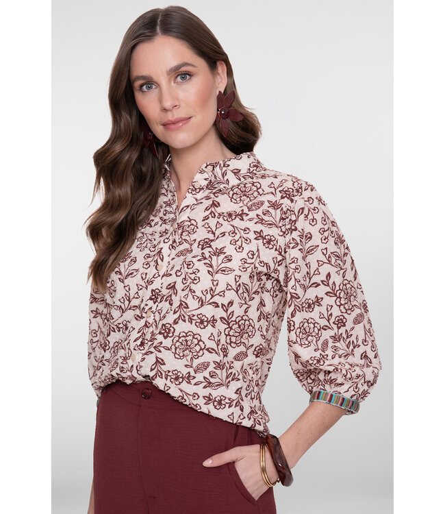 Geisha 63191-20 Blouse met bloemetjespatroon