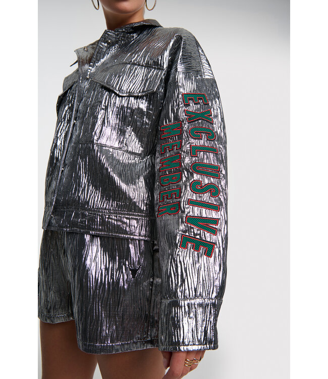 Alix the Label 2603457559 Silver artwork jacket