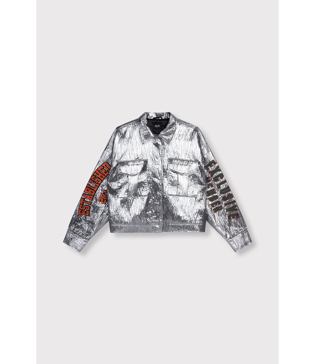 Alix the Label 2603457559 Silver artwork jacket