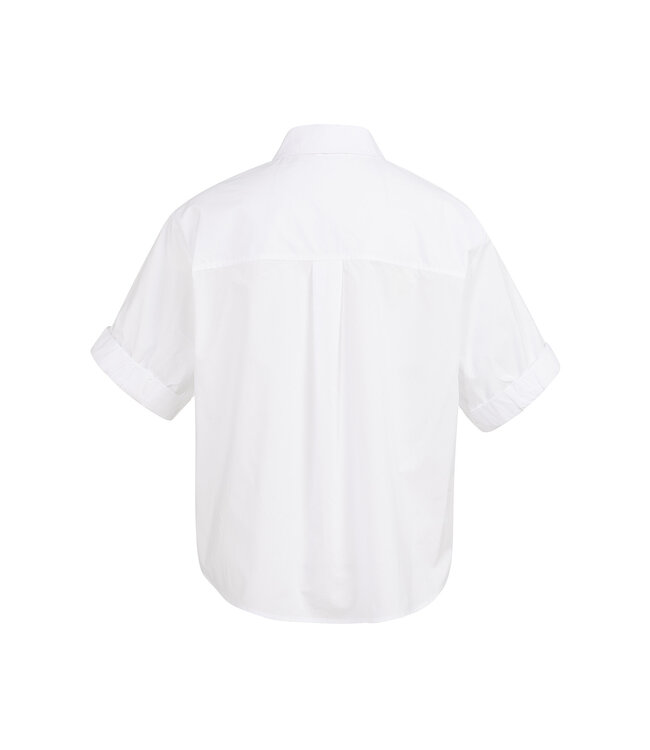 Yaya 01-201207-603 Blouse met omgeslagen mouwen